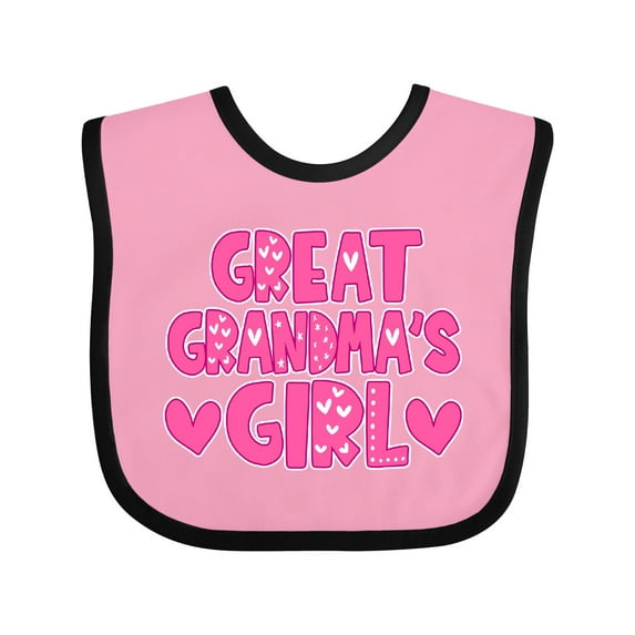 Inktastic Great Grandma's Girl Granddaughter Gift Girls Baby Bib