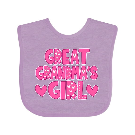Inktastic Great Grandma's Girl Granddaughter Gift Girls Baby Bib