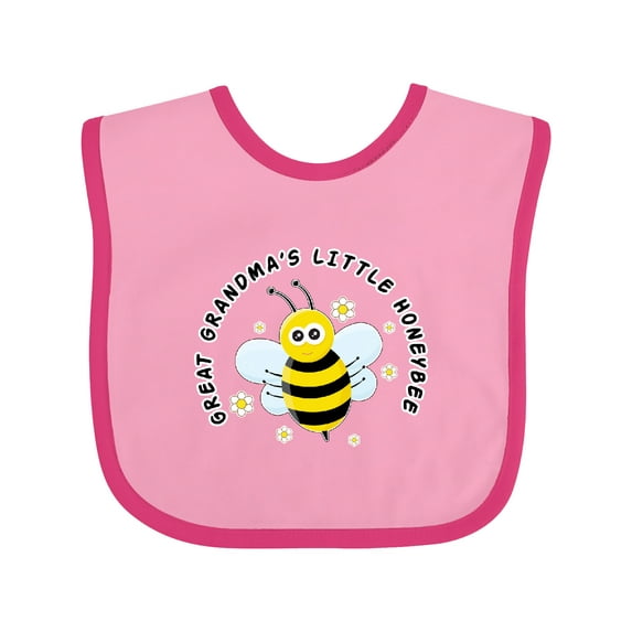 Inktastic Great Grandma's Little Honeybee Boys or Girls Baby Bib