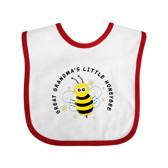 Inktastic Great Grandma's Little Honeybee Boys or Girls Baby Bib