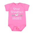 thumbnail image 1 of Inktastic Great Grandmas Favorite Heart Great Grandchild Boys or Girls Baby Bodysuit, 1 of 5