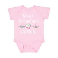 thumbnail image 1 of Inktastic Great Grandmas Favorite Heart Great Grandchild Boys or Girls Baby Bodysuit, 1 of 5