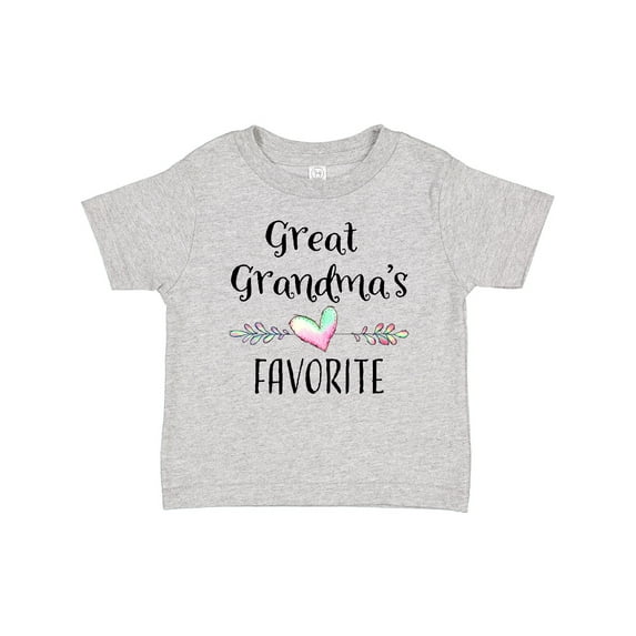Inktastic Great Grandmas Favorite- Heart Great Grandchild Boys or Girls Baby T-Shirt