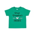 thumbnail image 1 of Inktastic Great Grandmas Favorite- Heart Great Grandchild Boys or Girls Baby T-Shirt, 1 of 5