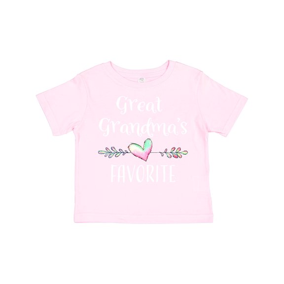 Inktastic Great Grandmas Favorite- Heart Great Grandchild Boys or Girls Toddler T-Shirt