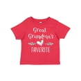 thumbnail image 1 of Inktastic Great Grandmas Favorite- Heart Great Grandchild Boys or Girls Toddler T-Shirt, 1 of 5