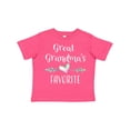 thumbnail image 1 of Inktastic Great Grandmas Favorite- Heart Great Grandchild Boys or Girls Toddler T-Shirt, 1 of 5