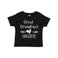 thumbnail image 1 of Inktastic Great Grandmas Favorite- Heart Great Grandchild Boys or Girls Toddler T-Shirt, 1 of 5