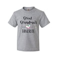 thumbnail image 1 of Inktastic Great Grandmas Favorite- Heart Great Grandchild Youth T-Shirt, 1 of 5