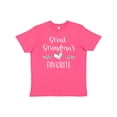 thumbnail image 1 of Inktastic Great Grandmas Favorite- Heart Great Grandchild Youth T-Shirt, 1 of 5