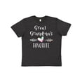 thumbnail image 1 of Inktastic Great Grandmas Favorite- Heart Great Grandchild Youth T-Shirt, 1 of 5