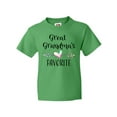 thumbnail image 1 of Inktastic Great Grandmas Favorite- Heart Great Grandchild Youth T-Shirt, 1 of 5