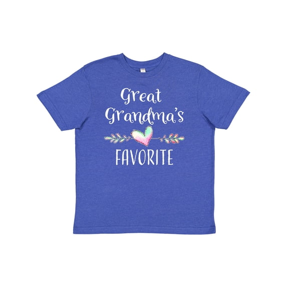 Inktastic Great Grandmas Favorite- Heart Great Grandchild Youth T-Shirt
