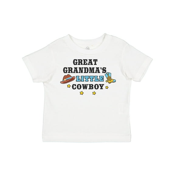 Inktastic Great Grandmas Little Cowboy with Cowboy Hat and Boots Boys Toddler T-Shirt