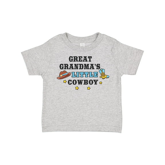 Inktastic Great Grandmas Little Cowboy with Cowboy Hat and Boots Boys Toddler T-Shirt