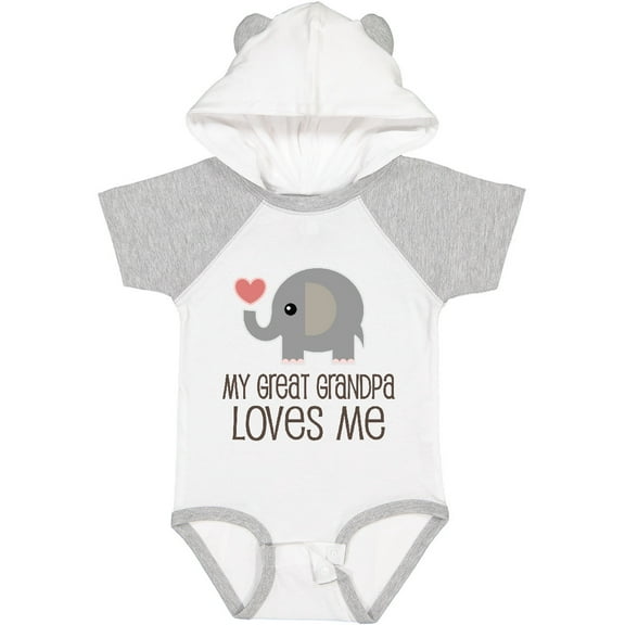 Inktastic Great Grandpa Loves Me Boys or Girls Baby Bodysuit