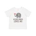 thumbnail image 1 of Inktastic Great Grandpa Loves Me Boys or Girls Baby T-Shirt, 1 of 5