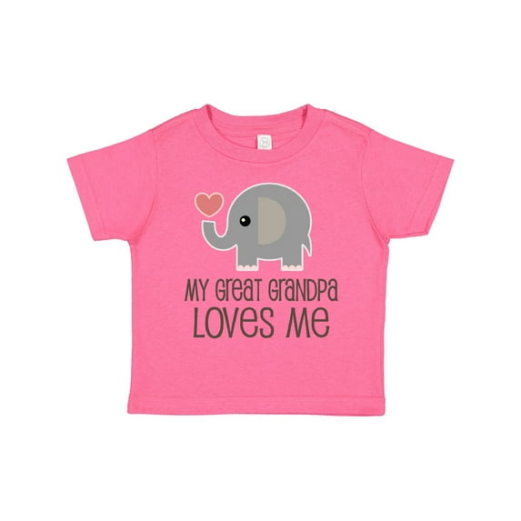 Inktastic Great Grandpa Loves Me Boys or Girls Toddler T-Shirt
