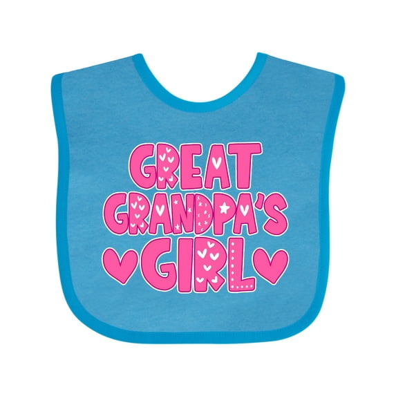 Inktastic Great Grandpa's Girl Granddaughter Gift Girls Baby Bib