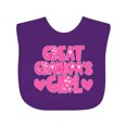 thumbnail image 1 of Inktastic Great Grandpa's Girl Granddaughter Gift Girls Baby Bib, 1 of 4