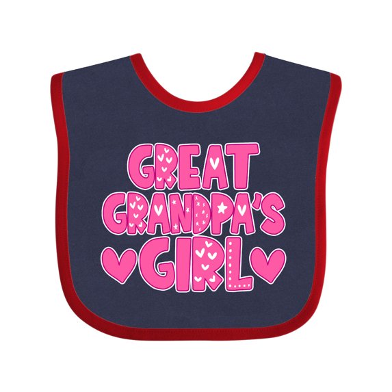Inktastic Great Grandpa's Girl Granddaughter Gift Girls Baby Bib