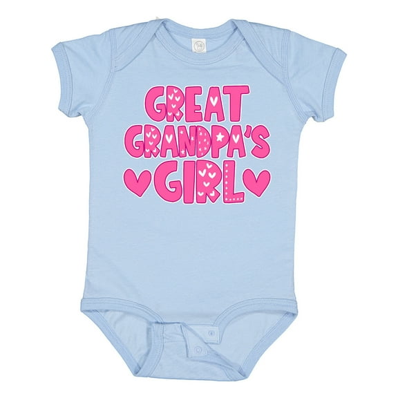 Inktastic Great Grandpa's Girl Granddaughter Girls Baby Bodysuit