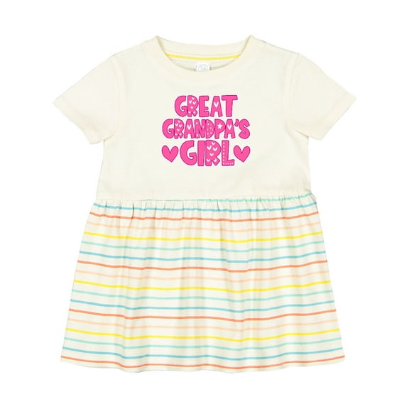 Inktastic Great Grandpa's Girl Granddaughter Girls Baby Dress