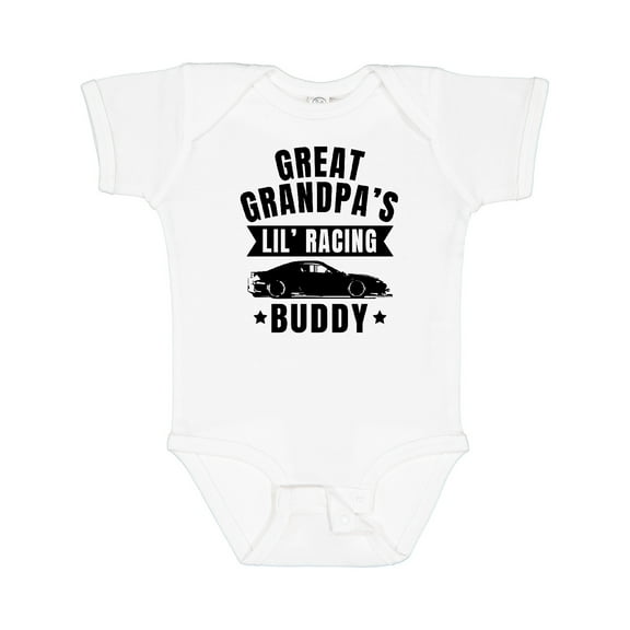 Inktastic Great Grandpas Lil Racing Buddy Boys or Girls Baby Bodysuit