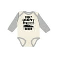 thumbnail image 1 of Inktastic Great Grandpas Lil Racing Buddy Boys or Girls Long Sleeve Baby Bodysuit, 1 of 5