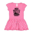 thumbnail image 1 of Inktastic Great Grandpas Lil Racing Buddy Gift Baby Girl Dress, 1 of 4
