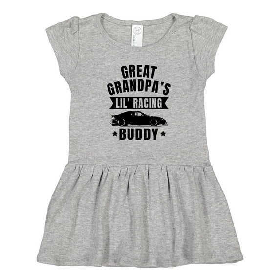 Inktastic Great Grandpas Lil Racing Buddy Girls Toddler Dress