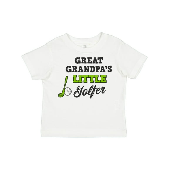 Inktastic Great Grandpas Little Golfer with Golf Club and Ball Boys or Girls Toddler T-Shirt