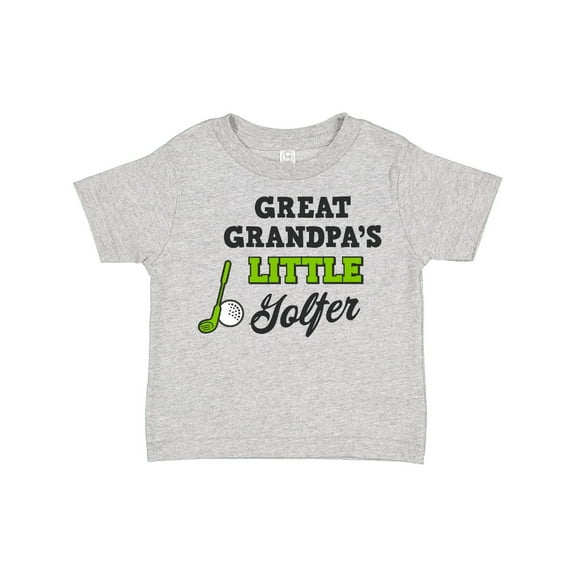 Inktastic Great Grandpas Little Golfer with Golf Club and Ball Boys or Girls Toddler T-Shirt