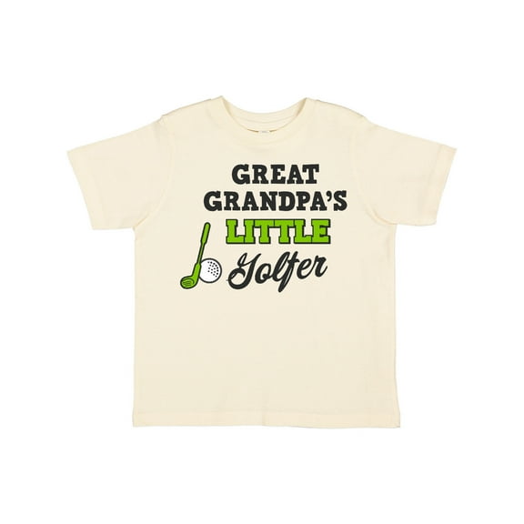 Inktastic Great Grandpas Little Golfer with Golf Club and Ball Boys or Girls Toddler T-Shirt