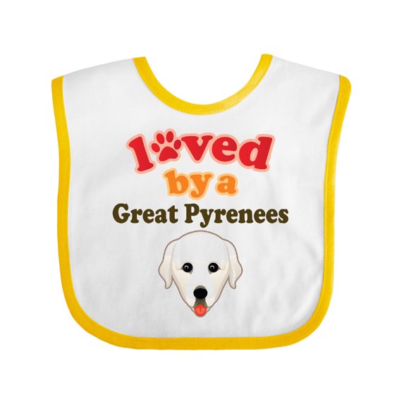 Inktastic Great Pyrenees Dog Boys or Girls Baby Bib