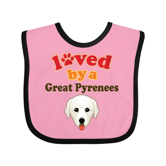 Inktastic Great Pyrenees Dog Boys or Girls Baby Bib