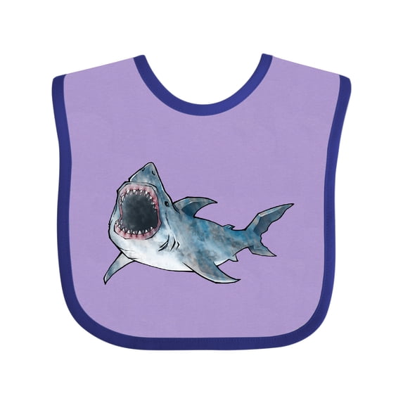 Inktastic Great White Shark Boys or Girls Baby Bib