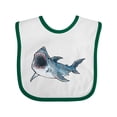 thumbnail image 1 of Inktastic Great White Shark Boys or Girls Baby Bib, 1 of 4