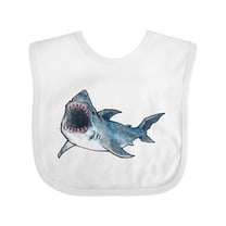 Inktastic Great White Shark Boys or Girls Baby Bib