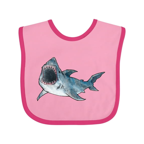 Inktastic Great White Shark Boys or Girls Baby Bib