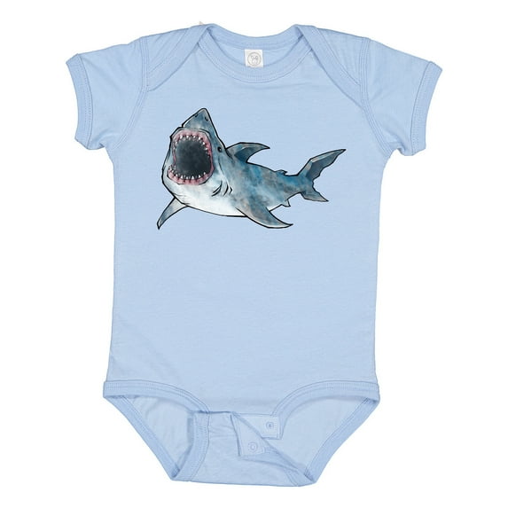 Inktastic Great White Shark Boys or Girls Baby Bodysuit