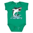 thumbnail image 1 of Inktastic Great White Shark Jumping Boys or Girls Baby Bodysuit, 1 of 5