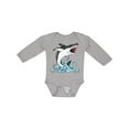 thumbnail image 1 of Inktastic Great White Shark Jumping Boys or Girls Long Sleeve Baby Bodysuit, 1 of 5