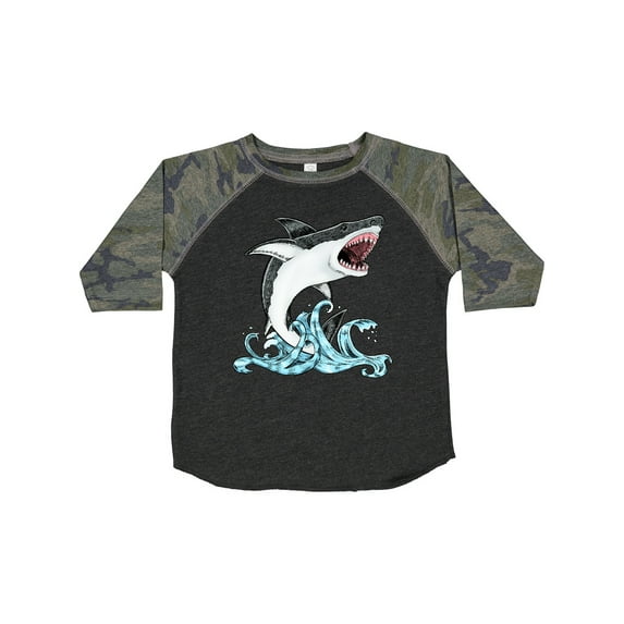 Inktastic Great White Shark Jumping Boys or Girls Toddler T-Shirt
