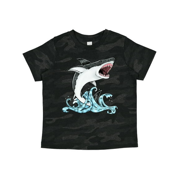 Inktastic Great White Shark Jumping Boys or Girls Toddler T-Shirt