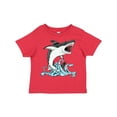 thumbnail image 1 of Inktastic Great White Shark Jumping Boys or Girls Toddler T-Shirt, 1 of 5