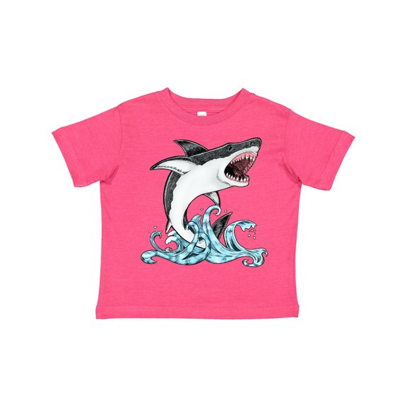 Inktastic Great White Shark Jumping Boys or Girls Toddler T-Shirt