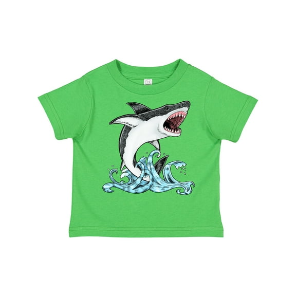 Inktastic Great White Shark Jumping Boys or Girls Toddler T-Shirt
