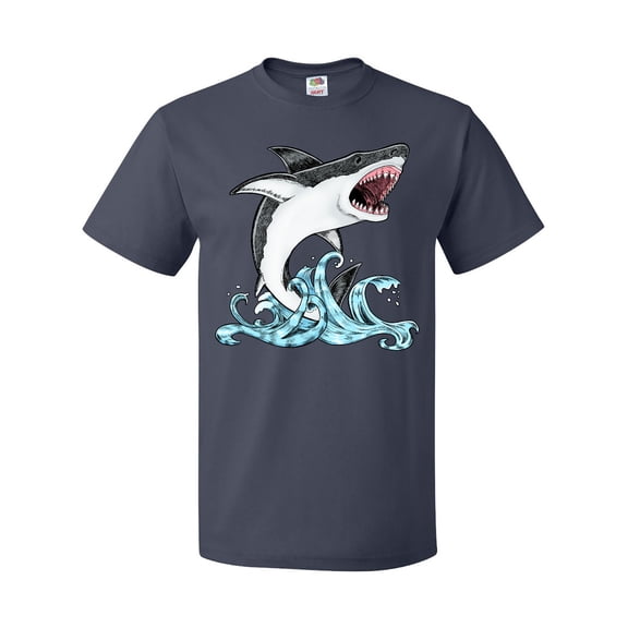 Inktastic Great White Shark Jumping T-Shirt