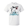 thumbnail image 1 of Inktastic Great White Shark Jumping T-Shirt, 1 of 5